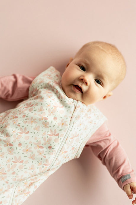 Girls 1.5 TOG Sleepsack- Floral on Cream by Coccoli