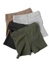 Ribbed Biker Short - Dark Moss by Little Bipsy