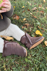 Cozy Cuff Soft Sole Boots Brown by Robeez