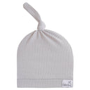 Rib Knit Top Knot Hat by Copper Pearl