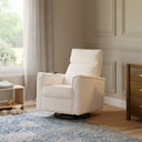 Monogram by Namesake Willa Deluxe Power Recliner and Swivel Glider with Heat + Massage | Ivory Corduroy