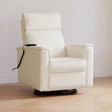 Monogram by Namesake Willa Deluxe Power Recliner and Swivel Glider with Heat + Massage | Ivory Corduroy | EXCLUSIVE!