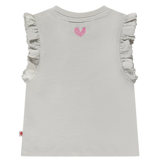 Baby Girl's Short Sleeve Top- Ivory by Babyface