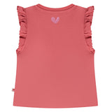 Baby Girl's Short Sleeve Top- Coral Red by Babyface