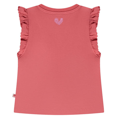 Baby Girl's Short Sleeve Top- Coral Red by Babyface