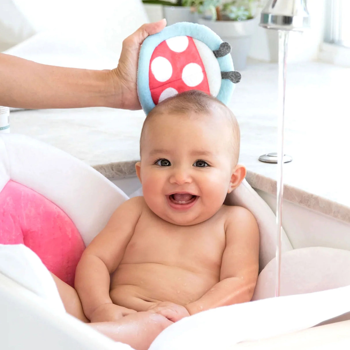 Scrubbie Baby Washcloth - Ladybug by Blooming Bath