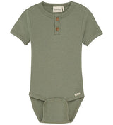 Ribbed Bodysuit in Sea Spray by Minymo