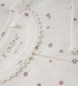 Bodysuit l/s - Pointelle - Eggnog by Fixoni