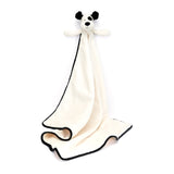 Bashful Black & Cream Puppy Blankie by Jellycat