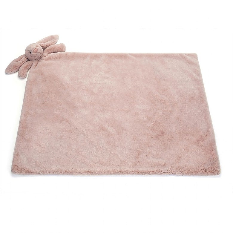 Bashful Luxe Bunny Rosa Blankie by Jellycat