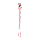 Sweetie Strap™ - Beaded Pacifier Clip - Pink w/ Rose Gold Clip by Itzy Ritzy