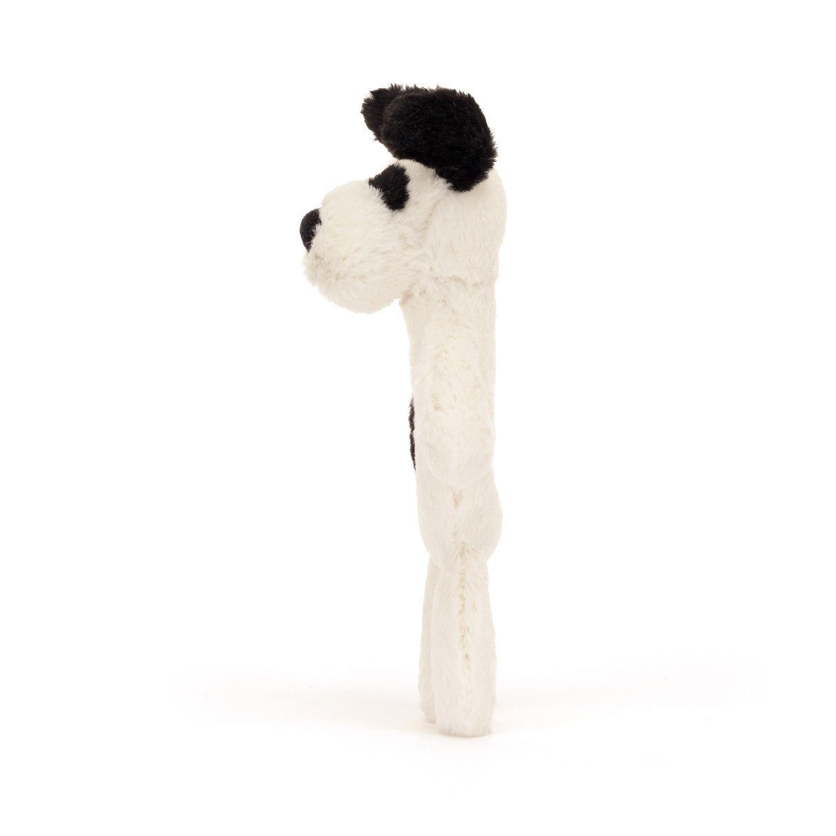 Bashful Black and Cream Puppy Ring Rattle by Jellycat