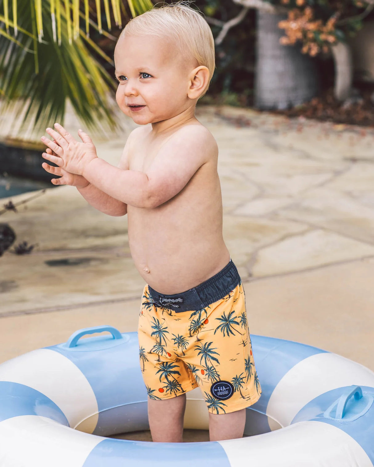 Sunset Tropics Baby Boardshort by Feather 4 Arrow