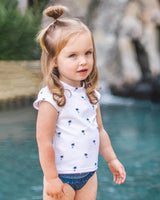 Kiki Short Sleeve Baby Two-Piece Swimsuit by Feather 4 Arrow