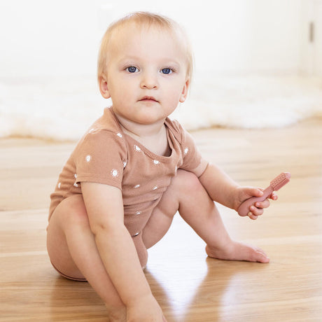 Baby-Led™ Toothbrush- Blush by ezpz