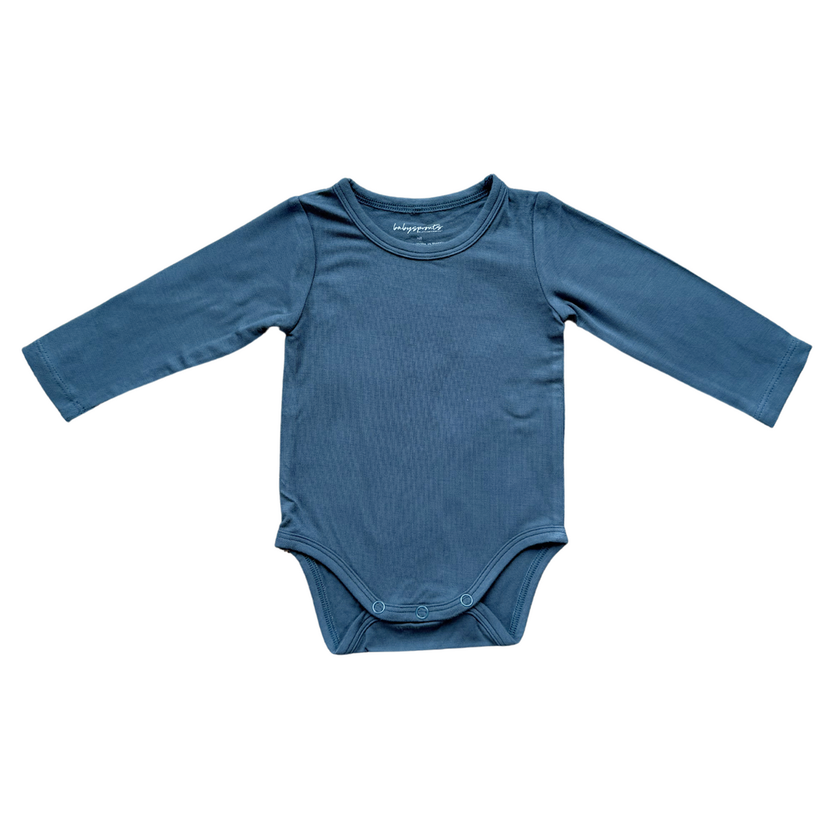 Baby Long Sleeve Bodysuit- Midnight by babysprouts