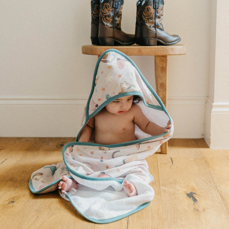 Premium Baby Knit Hooded Towel- Cheyenne by Copper Pearl