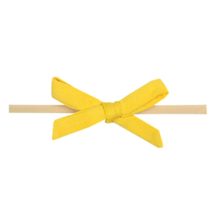 Ribbon Nylon Bow in Banana by Copper Pearl