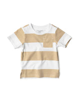 Striped Tee - Beige by Little Bipsy