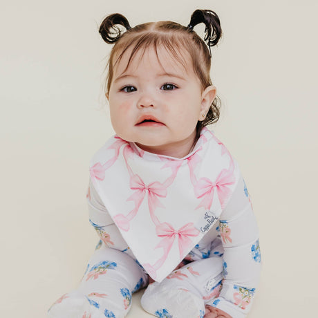Baby Bandana Bibs- Bow My Gosh by Copper Pearl