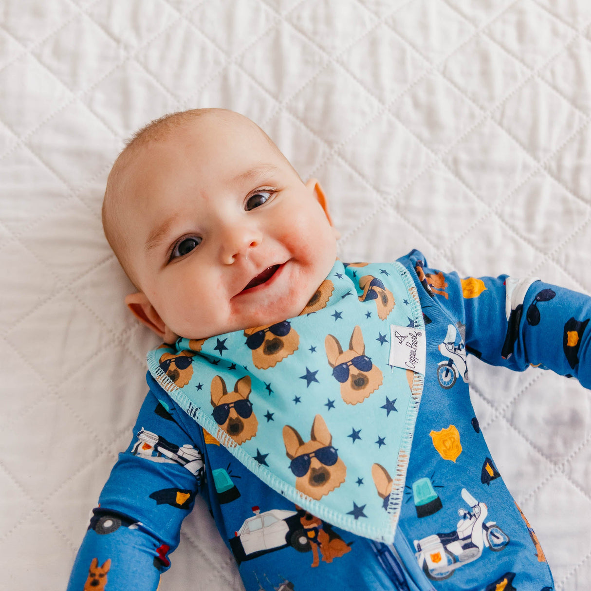 Baby Bandana Bibs- Policemen by Copper Pearl