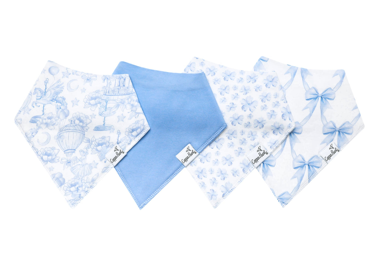 Baby Bandana Bibs- Vintage Carnival by Copper Pearl