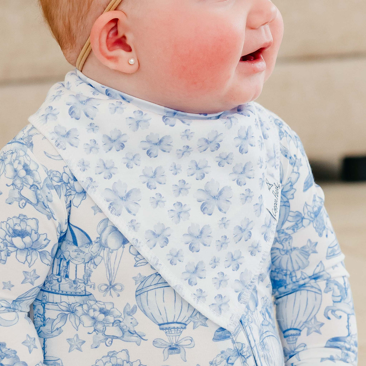 Baby Bandana Bibs- Vintage Carnival by Copper Pearl