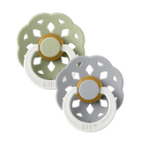 Boheme GLOW Pacifiers 2 Pack- Sage/Cloud by Bibs