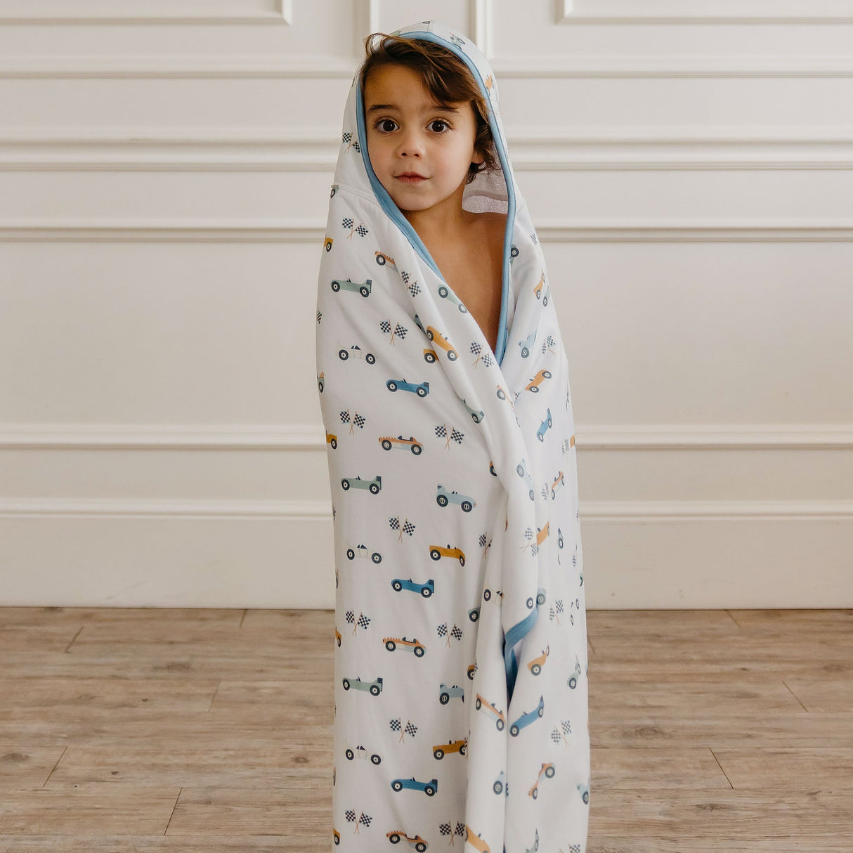 Premium Big Kid Hooded Towel- Speedster by Copper Pearl