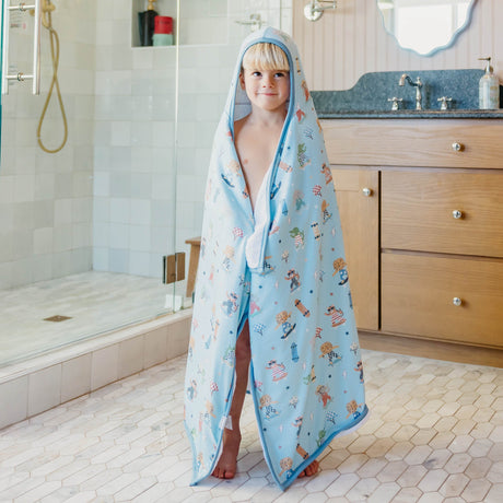Premium Big Kid Hooded Towel- Tanner by Copper Pearl