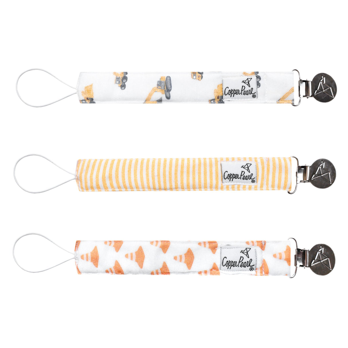 Binky Clips- Dozer by Copper Pearl