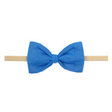 Bowtie Nylon Bow in Blueberry by Copper Pearl