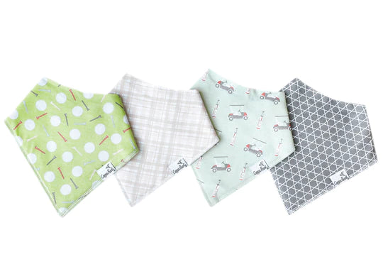 Baby Bandana Bibs in Bogey by Copper Pearl