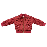 Girls Bomber Jacket- Dusty Cedar by Babysprouts