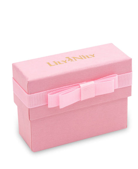 Four Leaf Clover Link Bracelet- Pink by Lily Nily