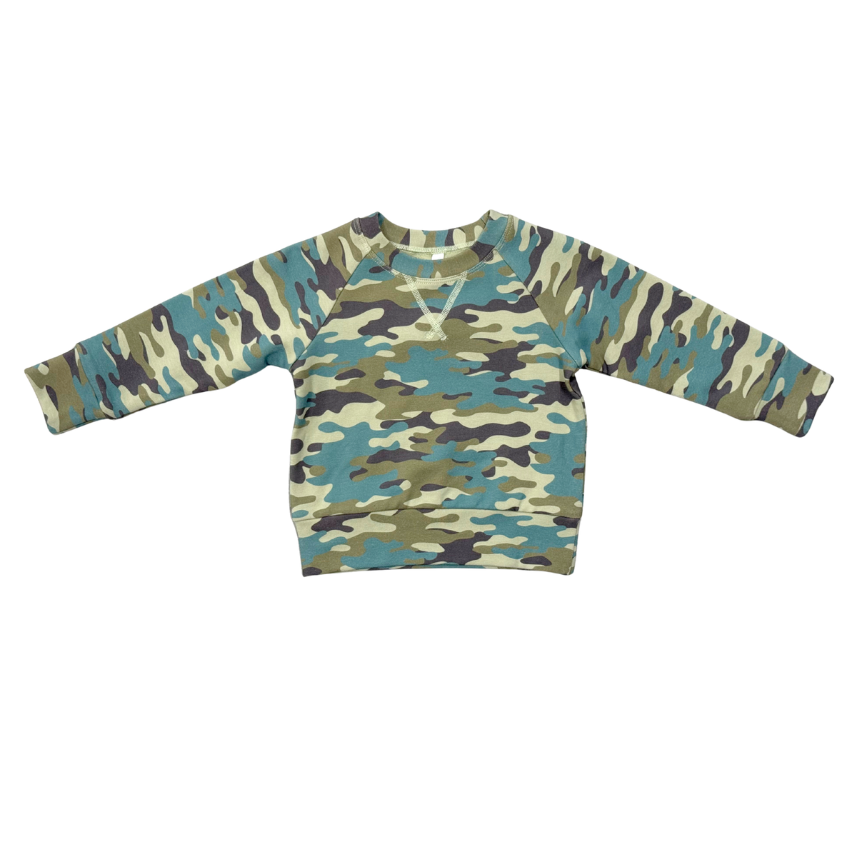 Boys Raglan Sweatshirt- Camouflage by Babysprouts