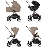 Silver Cross Breez Compact Stroller + Folding Bassinet Bundle