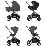Silver Cross Breez Compact Stroller + Folding Bassinet Bundle
