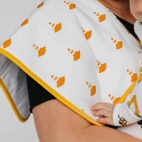 Premium Burp Cloths- Dozer by Copper Pearl