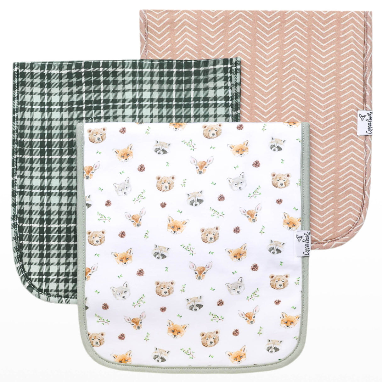 Premium Burp Cloths- Wilder by Copper Pearl