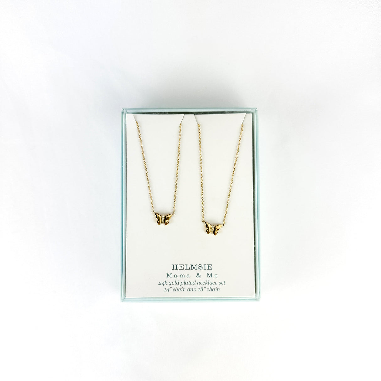 Mama & Me Butterfly Necklace Set by Helmsie