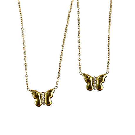Mama & Me Butterfly Necklace Set by Helmsie