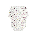 Modal Bodysuit- Floral on Cream by Coccoli