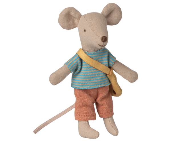 Little brother mouse with bag by Maileg