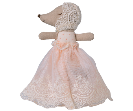 Baby mouse in gown- Powder by Maileg