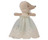 Baby mouse in gown - Mint by Maileg