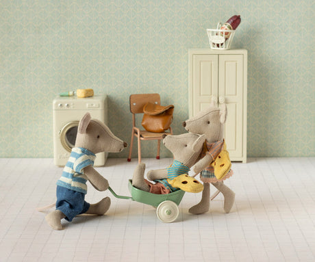 Little sister mouse with bag by Maileg