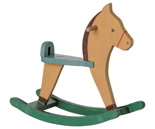 Rocking horse, Mouse - Light brown by Maileg