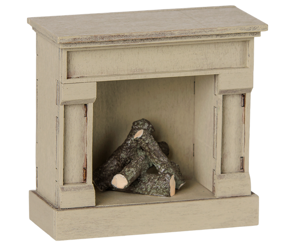 Fireplace, Mouse - Off white by Maileg