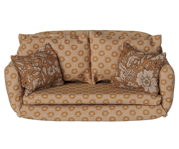 Sofa bed, Mouse, Large - Ocher by Maileg